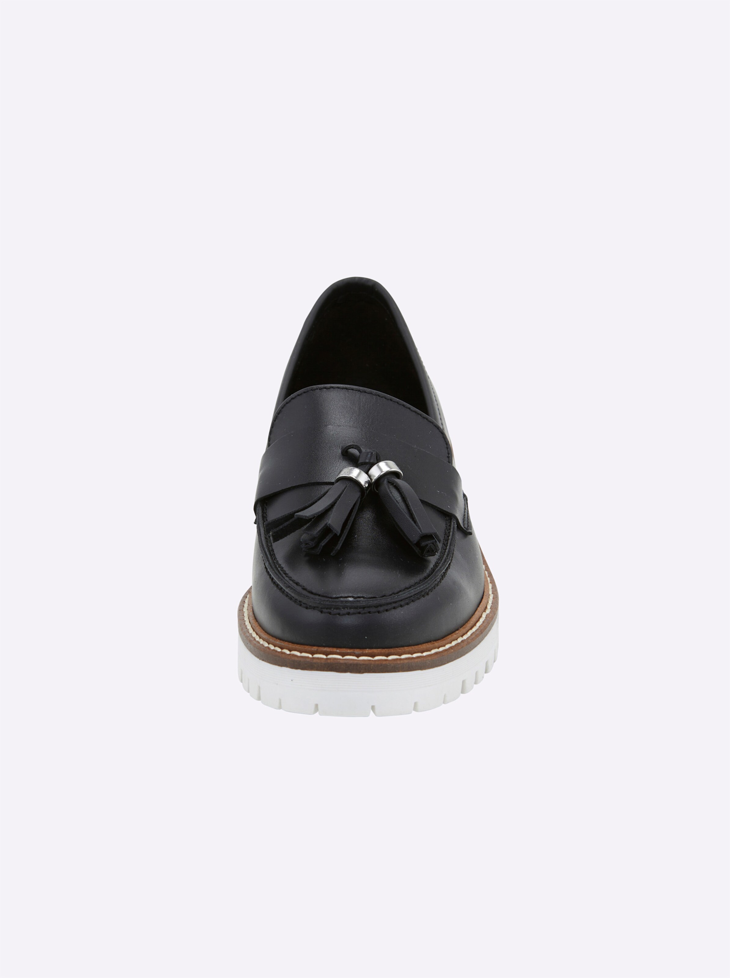 heine Slipper in schwarz