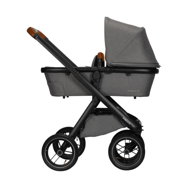 Dubatti One E5 Kinderwagen 2-in-1 - Black / Cognac - Sand