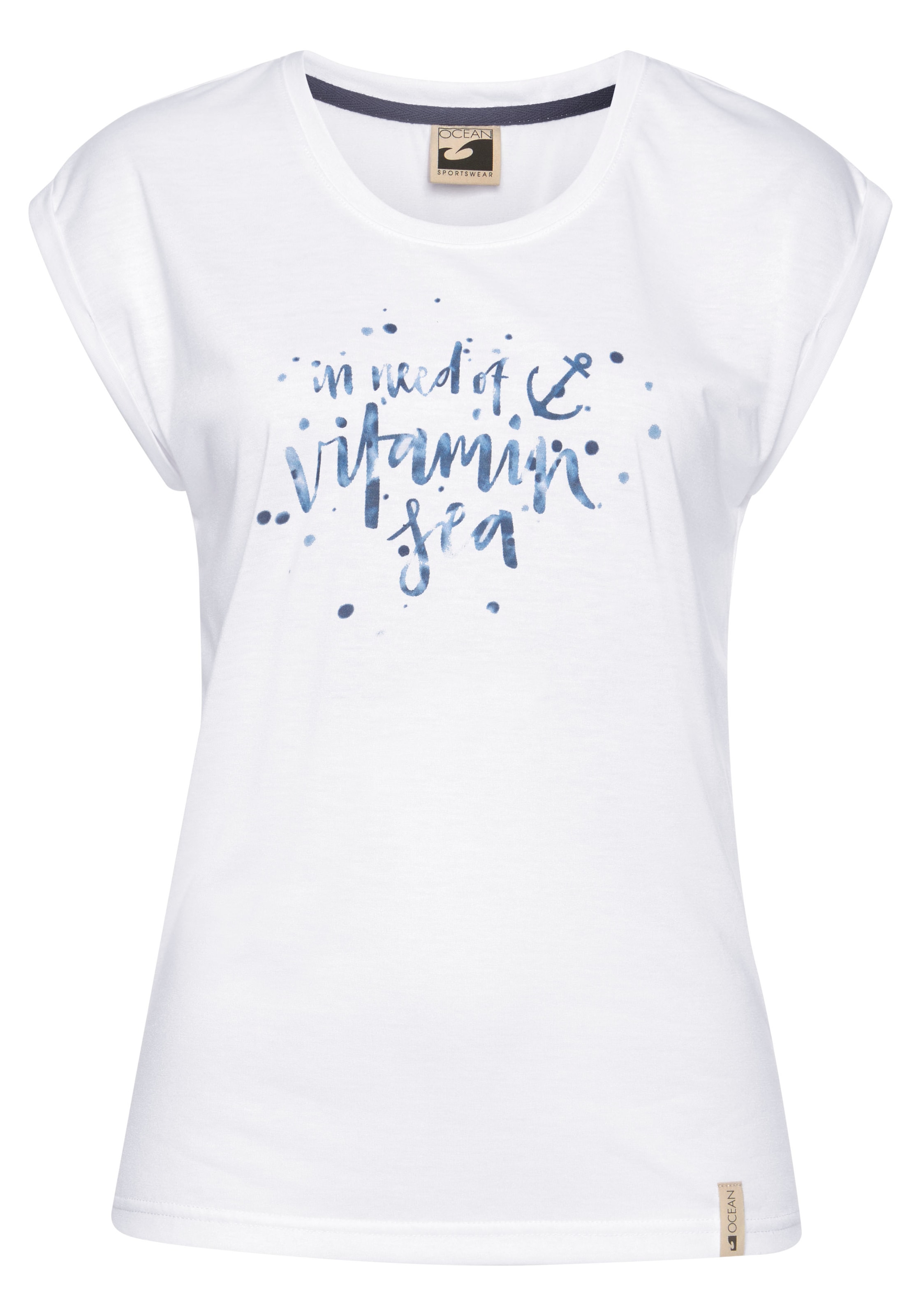 Ocean Sportswear T-Shirt, 2 Stk. Kurzarm mit Aufschlag,  lässiger Schnitt,  mit Logodruck
