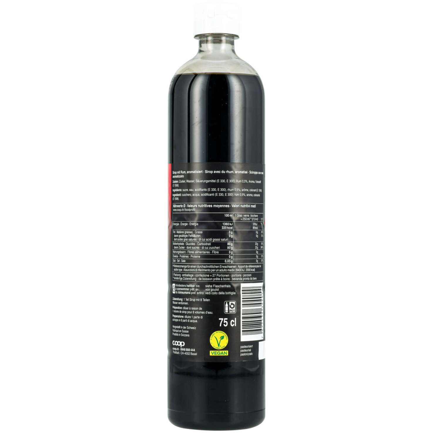 Punsch-Sirup Rum Aroma -75cl