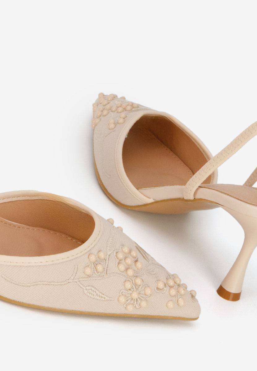 Chaussures slingback beige Florias V2