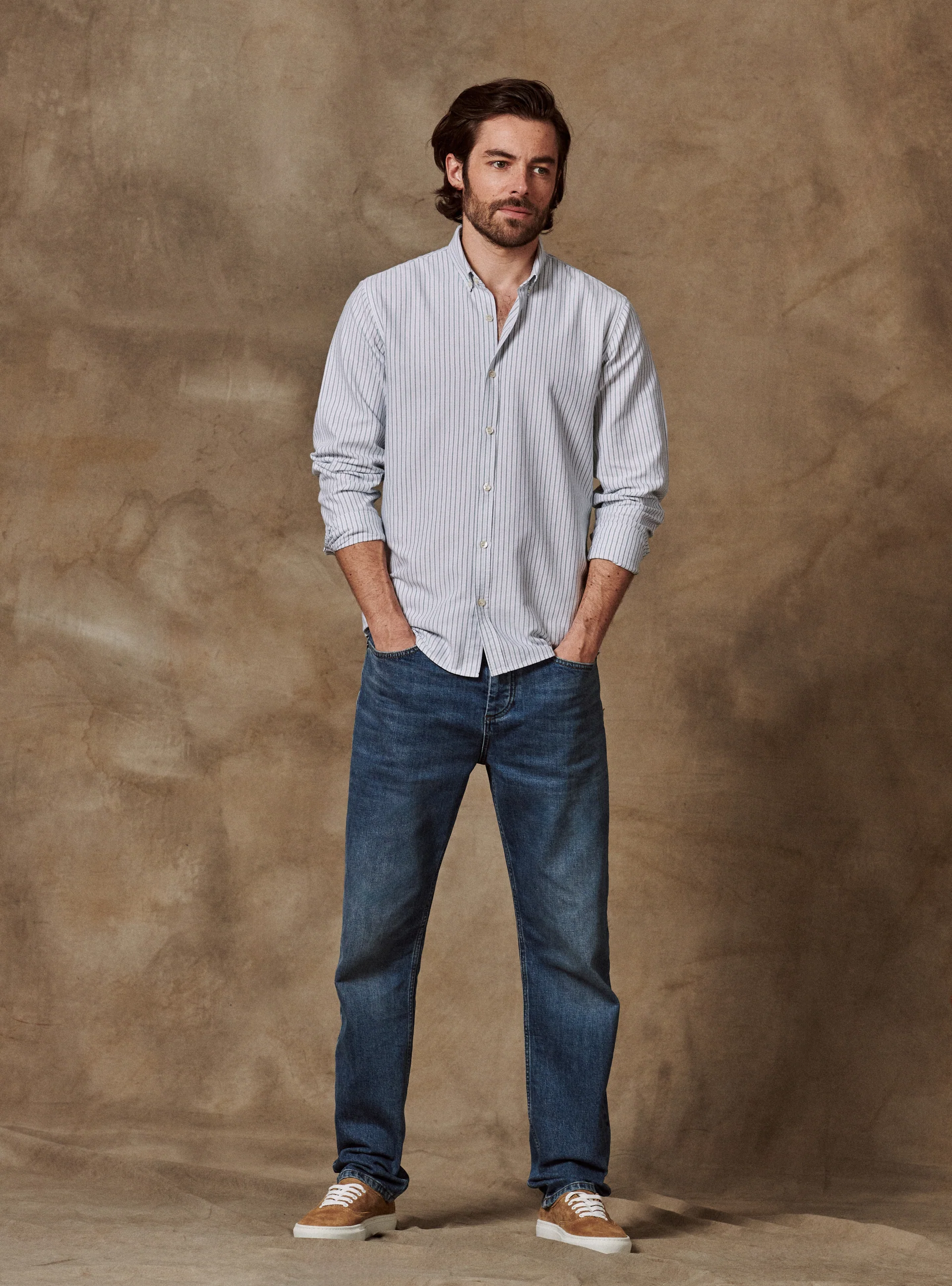 Chemise College Meleze Givre