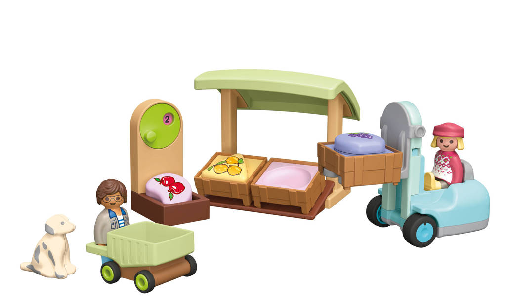 Biologische marktkraam & heftruck - 71691