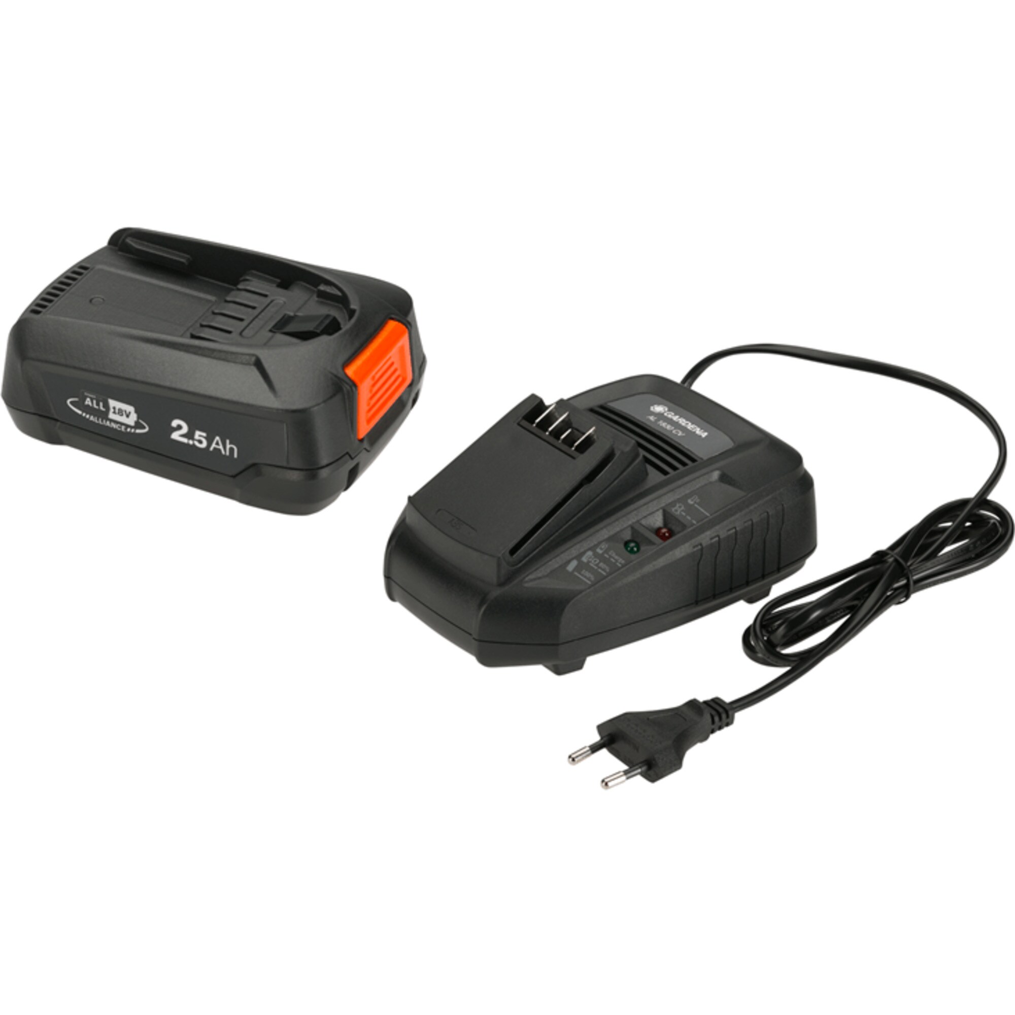 GARDENA Set Starter-Kit P4A PBA 18V/45 2,5 Ah + AL 1830 CV