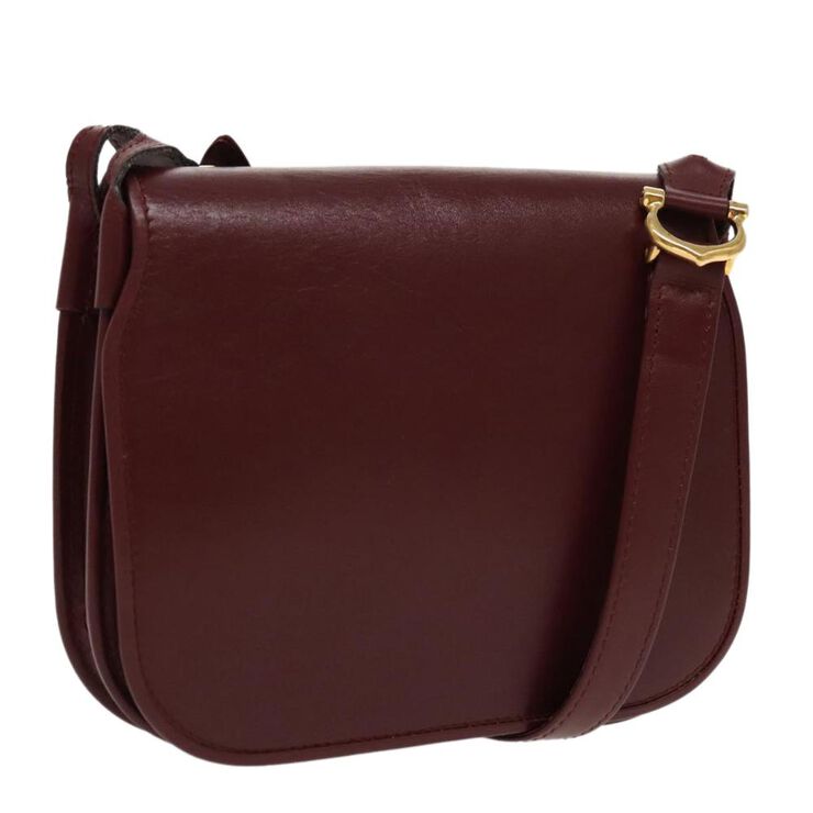 Cartier Vintage Cartier Shoulder Bag Burgundy