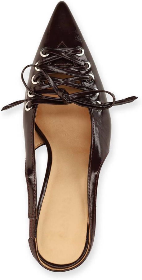 Sacha lakleren pumps met naaldhak bordeaux