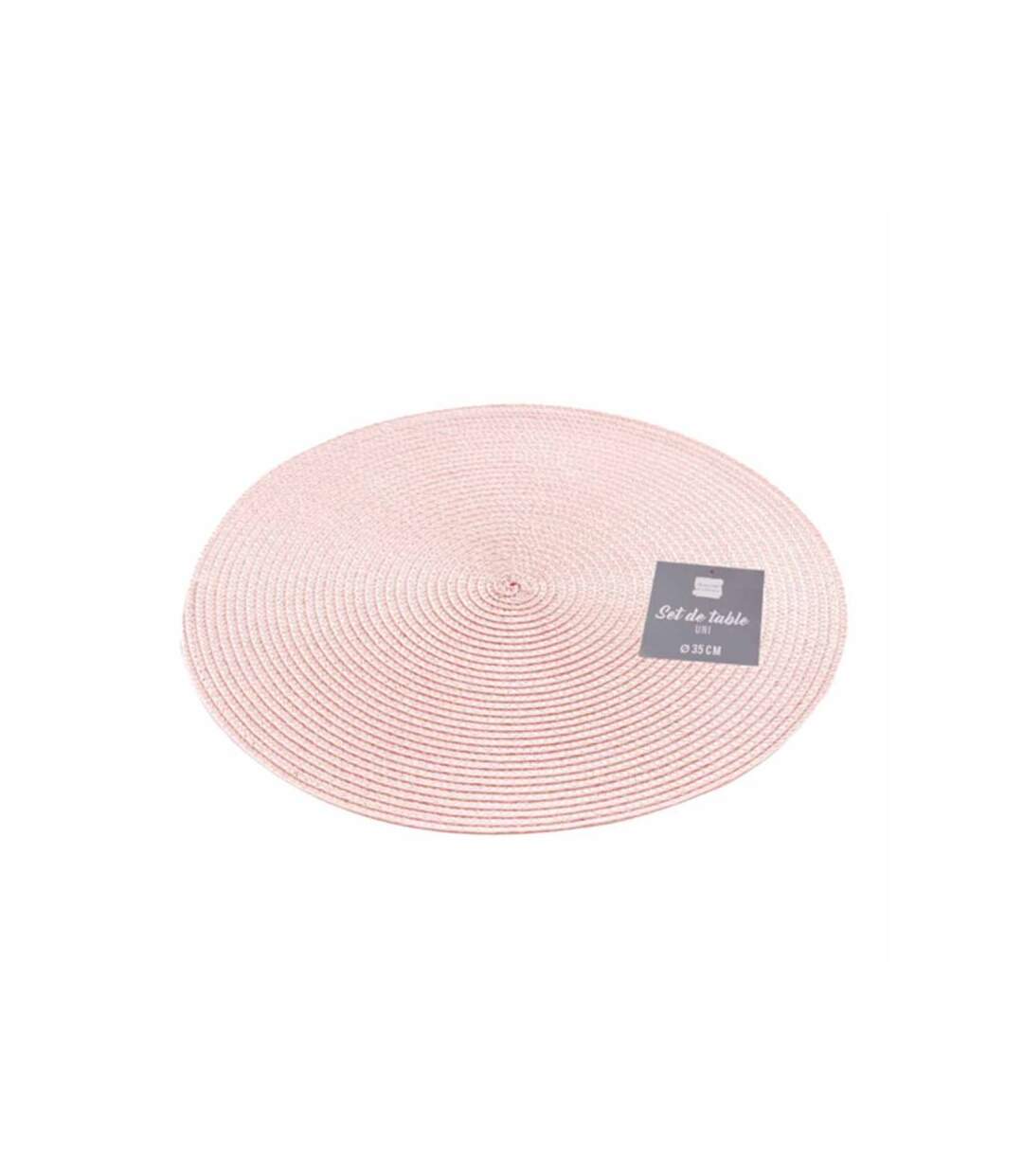 Set de Table Zebulon 35cm Rose Dragée