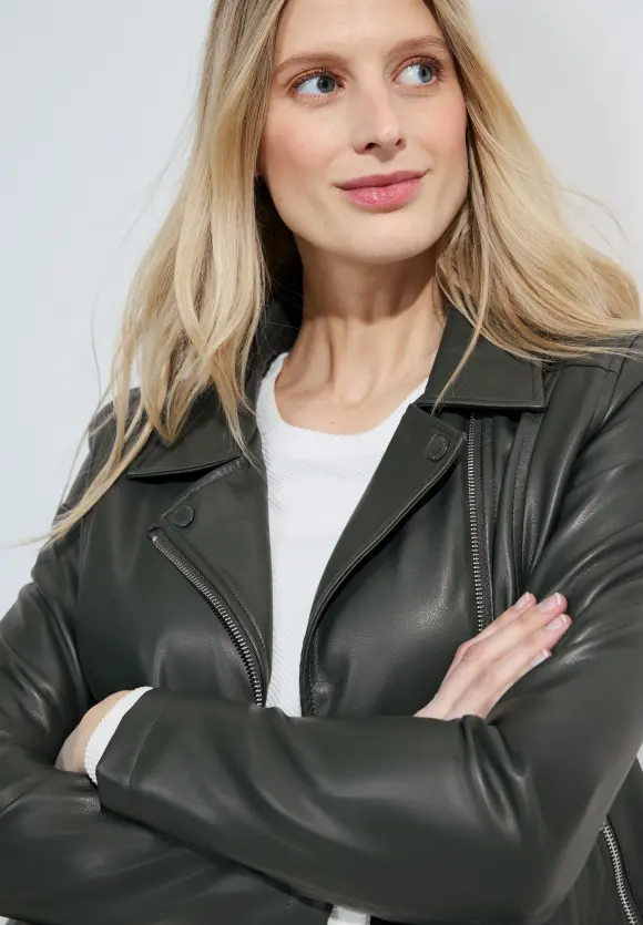 Coole Bikerjacke - strong khaki