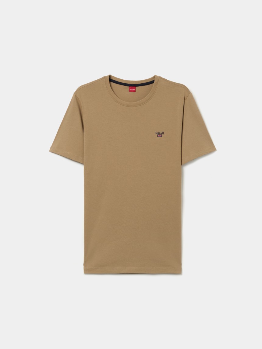 T-shirt básica em algodão