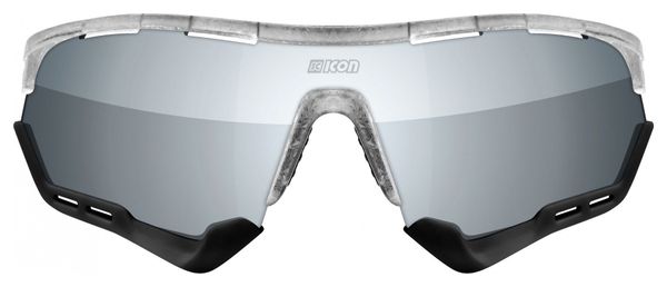 Scicon Sports Aerotech SCN PP XL Lunettes De Soleil De Performance Sportive (Scnpp Multimiror Silver/Matt Gelé)