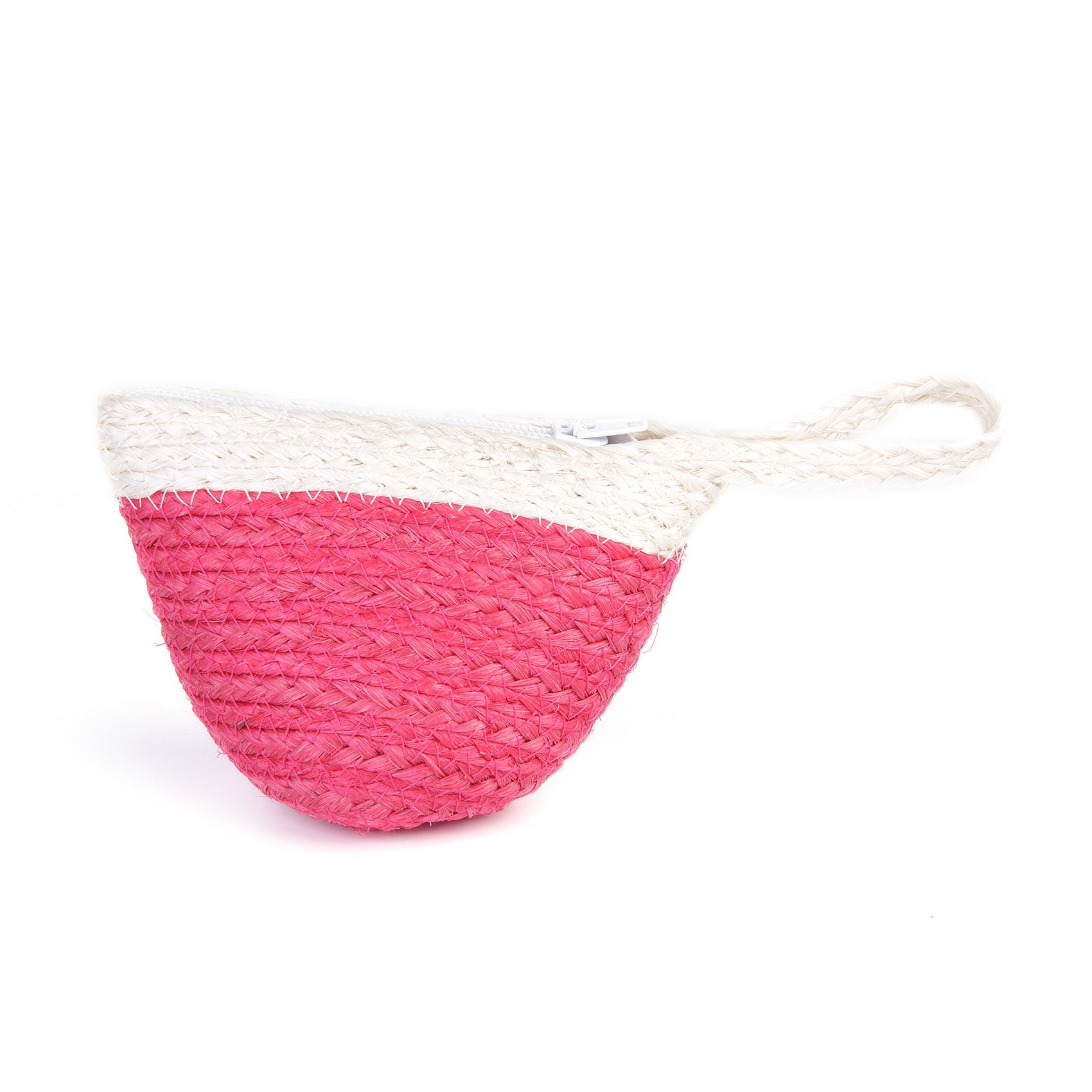 Geldbörse, mit Reißverschluss, pink/weiß, B 10 cm, H 7 cm günstig bestellen