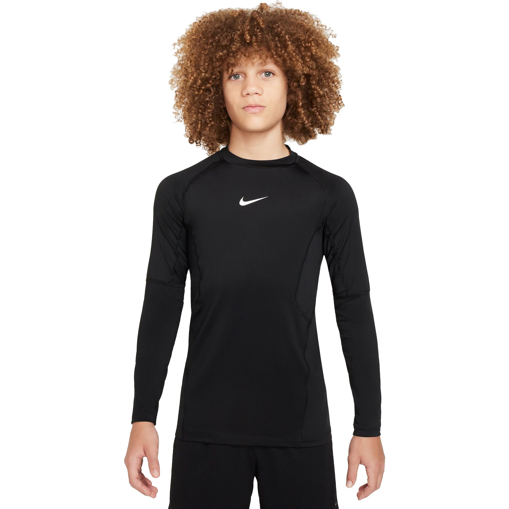 Nike Pro Big Dri-Fit Longsleeve Jungen schwarz