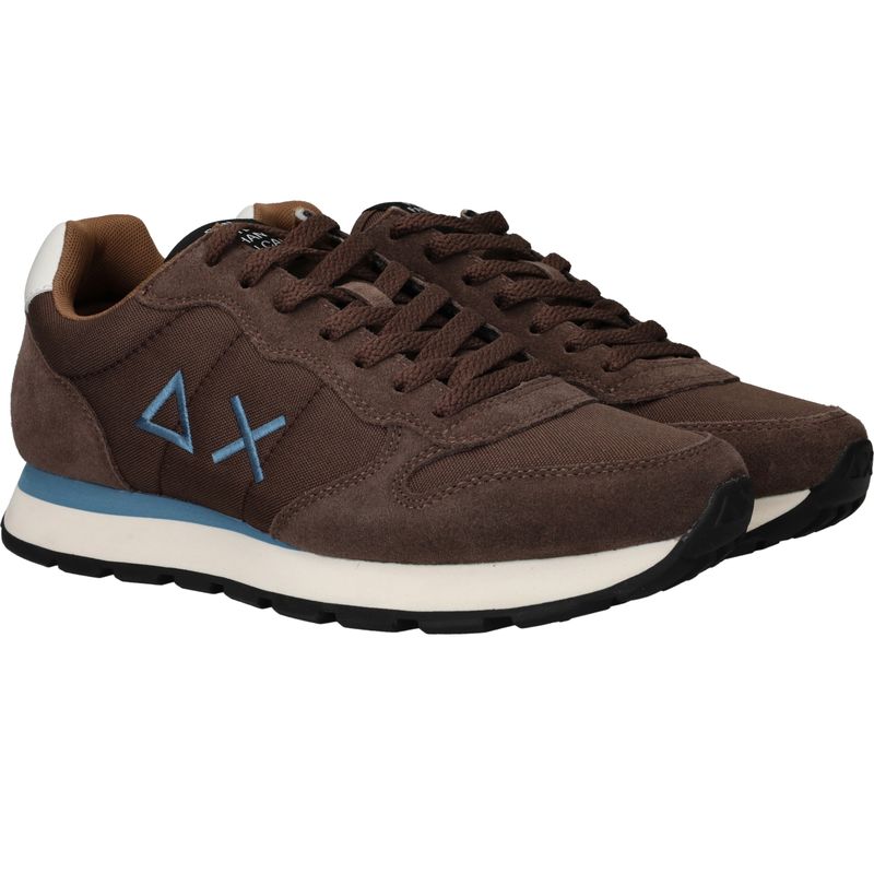 SUN68 Tom Solid Sneakers Bruin Heren