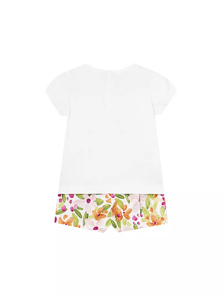 MAYORAL Baby  Set 2tlg T-Shirt und Shorts weiss