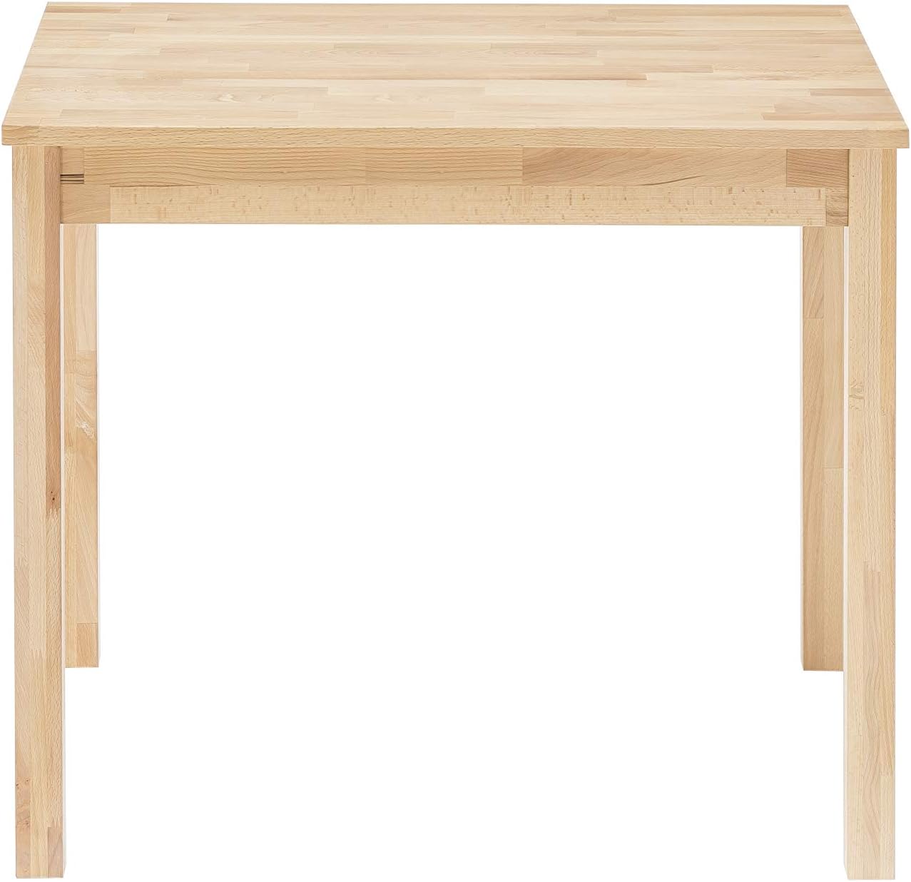 Robas Lund Tisch Esszimmertisch Massivholz Kernbuche, Alfons BxHxT 70 x 76 x 70 cm, Natur