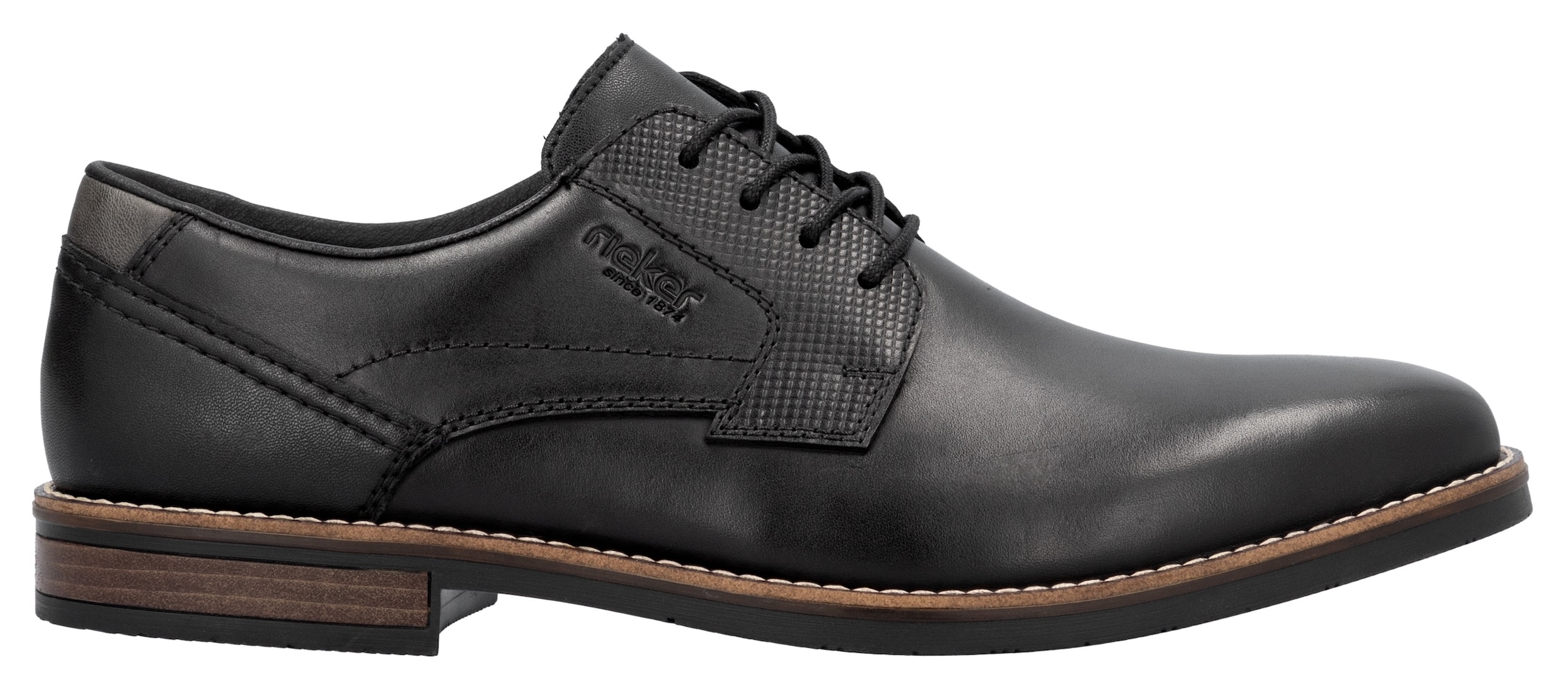Rieker Schnürschuh  , Businessschuh, Halbschuh, Festtagsschuh mit Leder-Decksohle