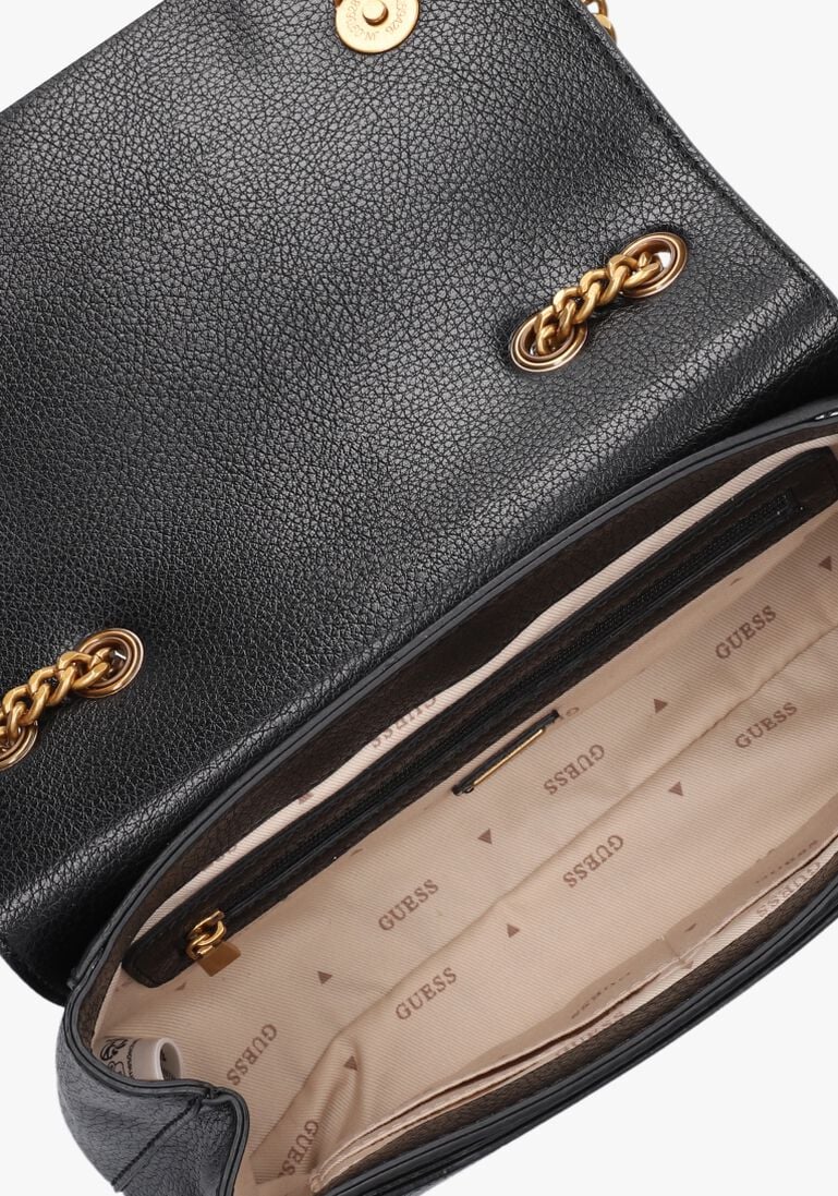 GUESS zwarte guess schoudertas sestri convertible crossbody