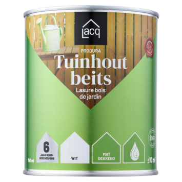 Lacq Tuinhout beits dekkend wit 750 ml