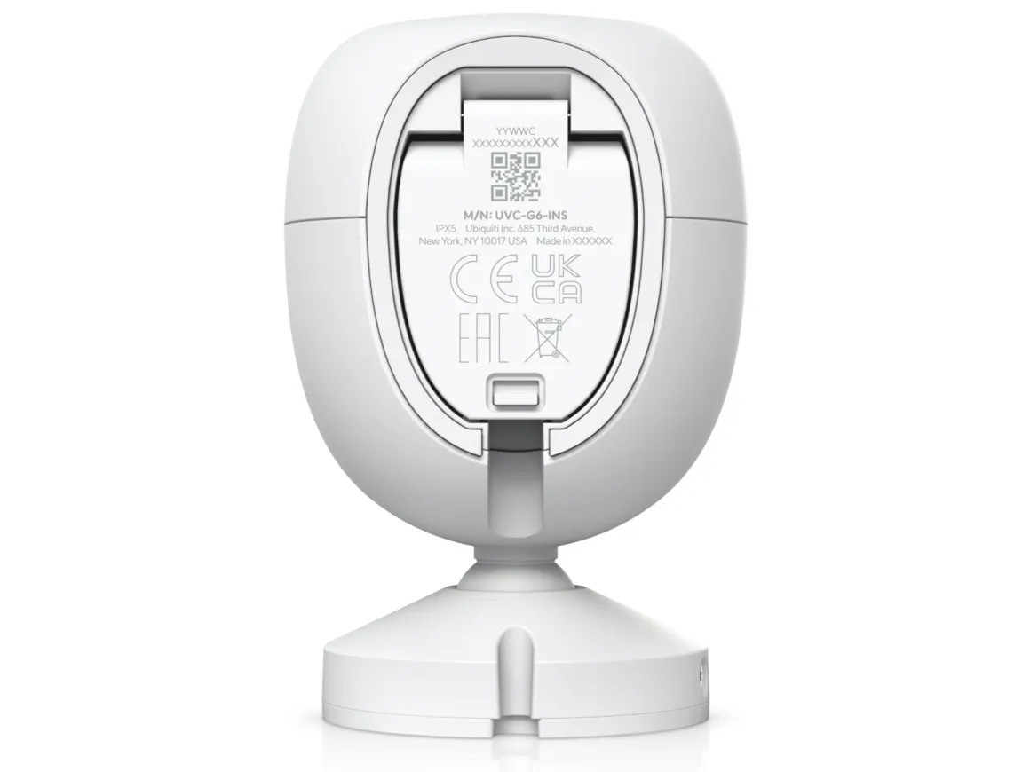 Ubiquiti UniFi G6 Instant - Netværksovervågningskamera - hærværkssikret / vejrbestandig - farve - 8 MP - 3840 x 2160 - 4K - fast brændvidde - audio - trådløs - WiFi - Bluetooth - DC 5 V