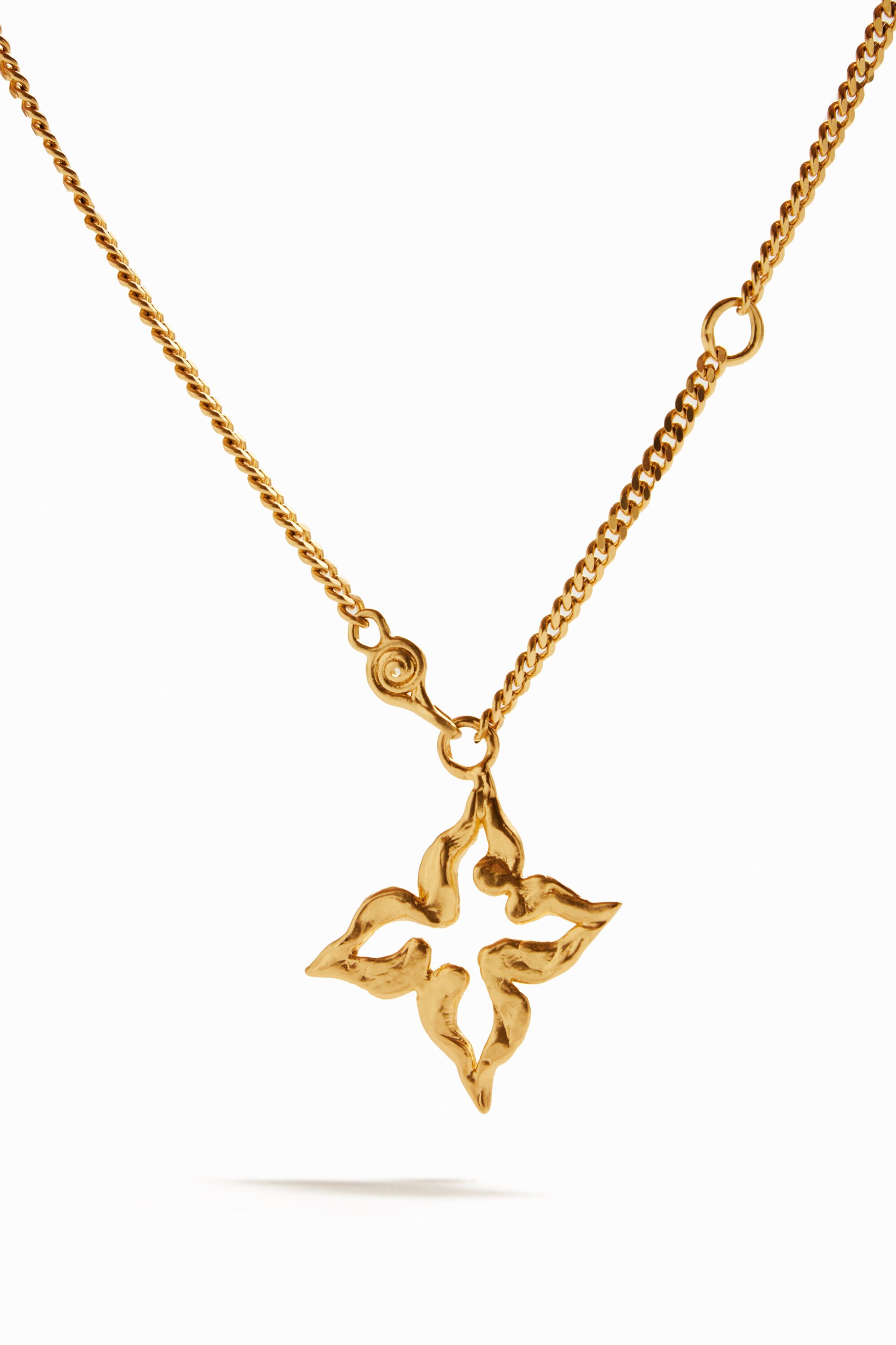 Collier papillon plaqué or Zalio