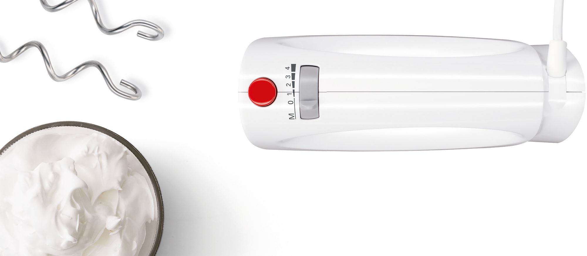 Batedeira CleverMixx 350W Branca/Vermelha MFQ3030