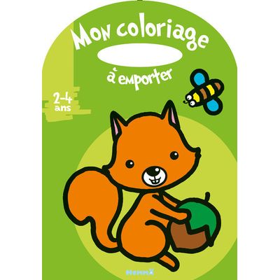 Mon coloriage à emporter (2-4 ans) - Ecureuil