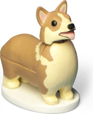 Corgi Hund Solcelle Figur - Kikkerland - 7 CM