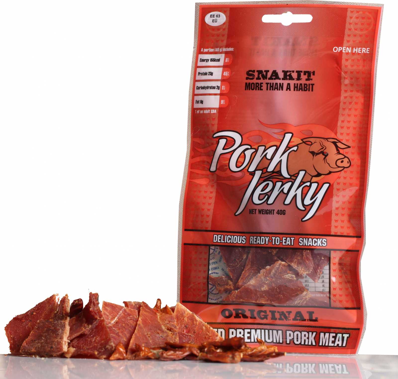 Petisco de carne seca de porco 40g