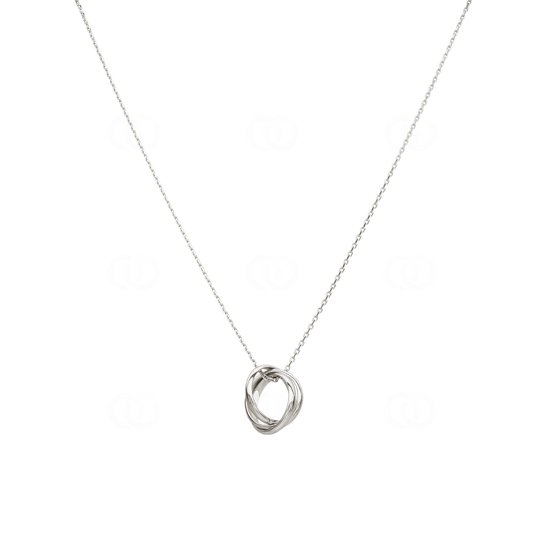 Collier mit Anhänger 925 Silber rhodiniert 42cm