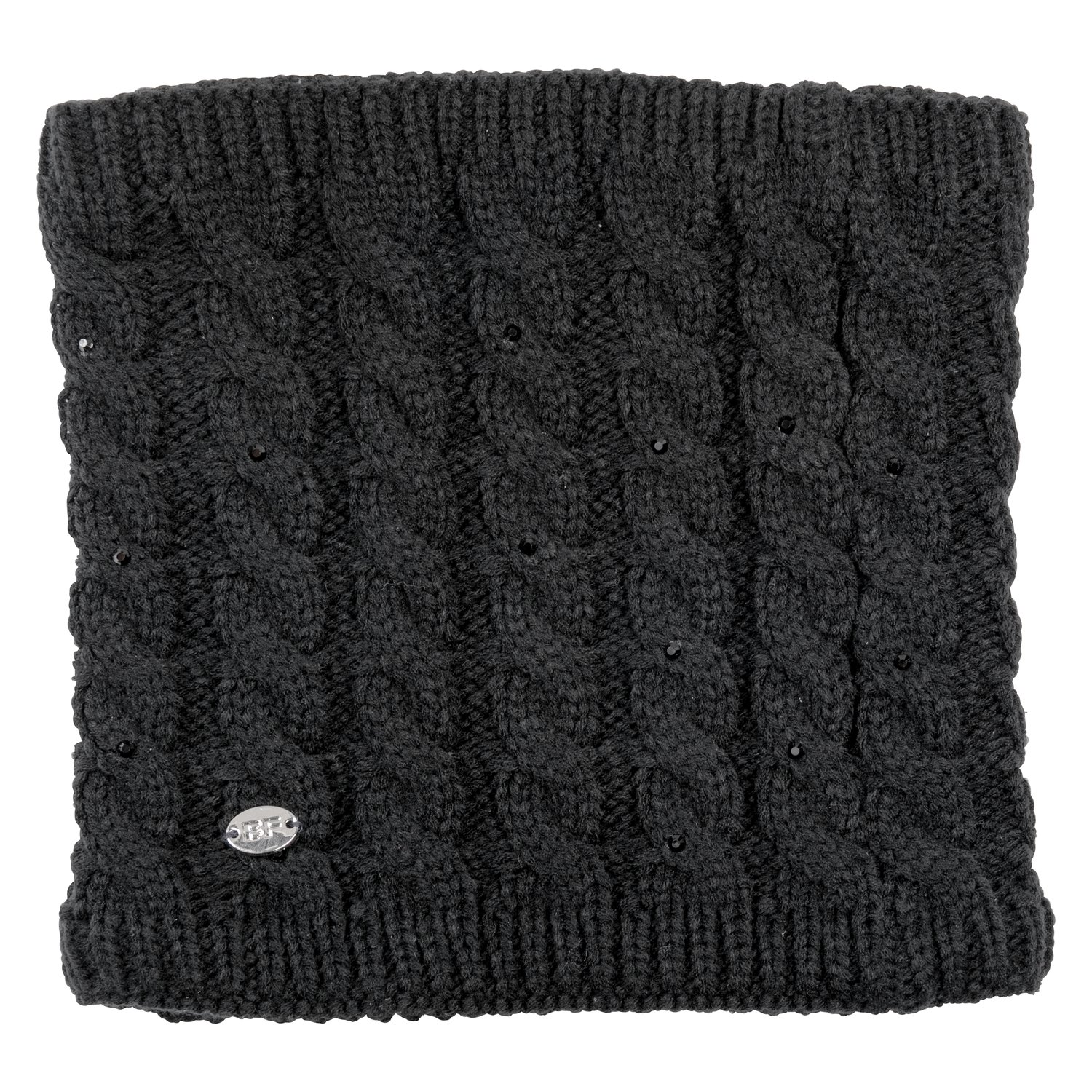 black forest Neckwarmer mit Glitzersteinchen - schwarz