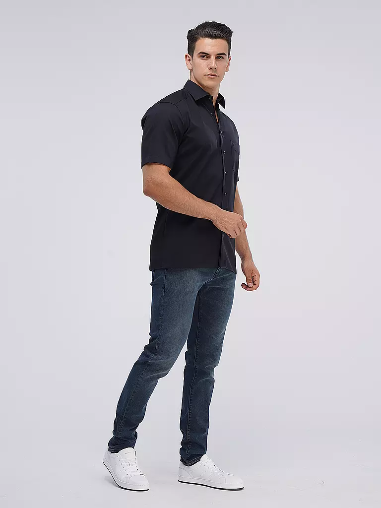 OLYMP Hemd Modern Fit  schwarz