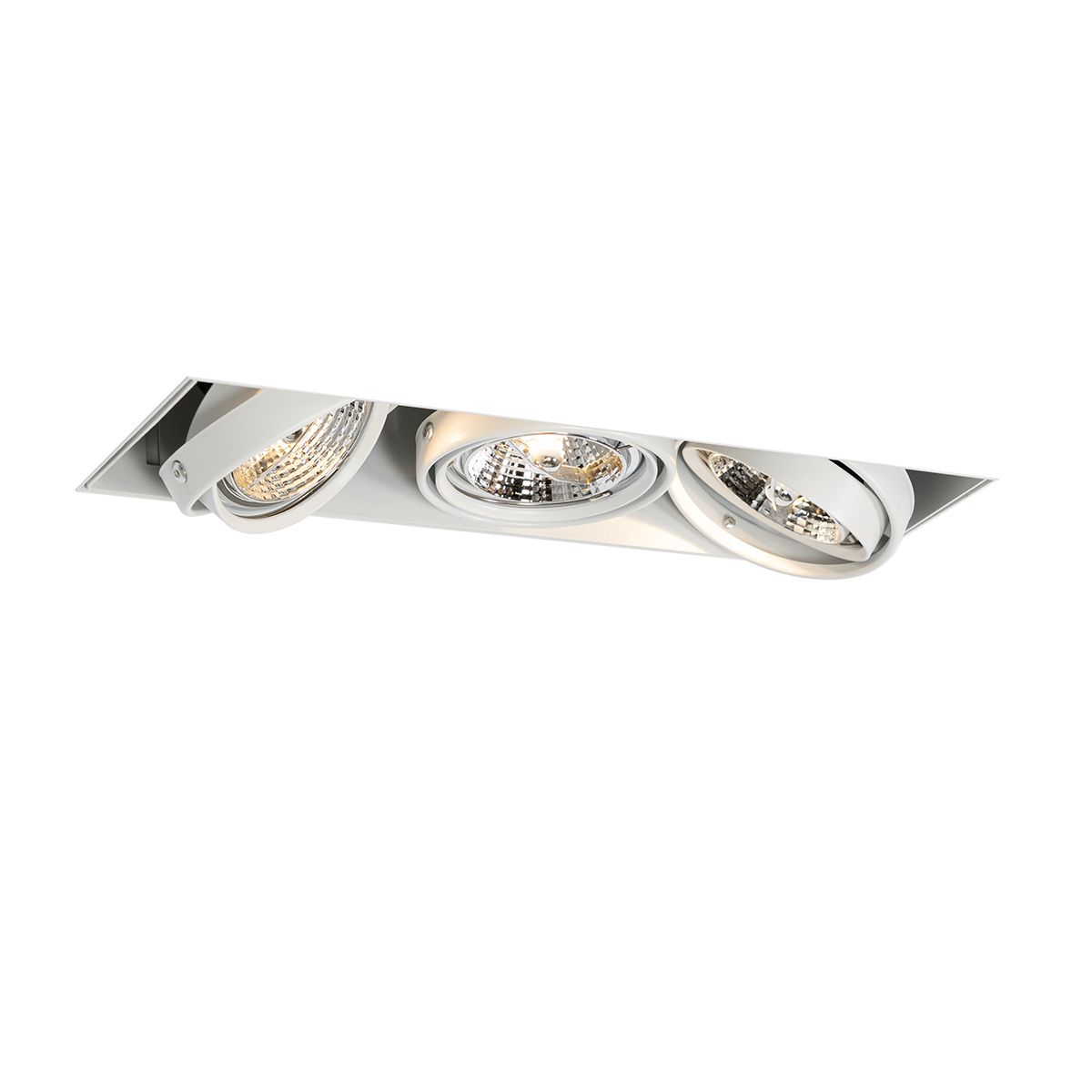 Inbouwspot wit GU10 AR70 trimless 3-lichts - Oneon