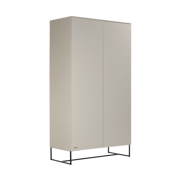 Kidsmill Modular 2 Kledingkast 2-Deurs Oatmeal - Zwart - Oatmeal