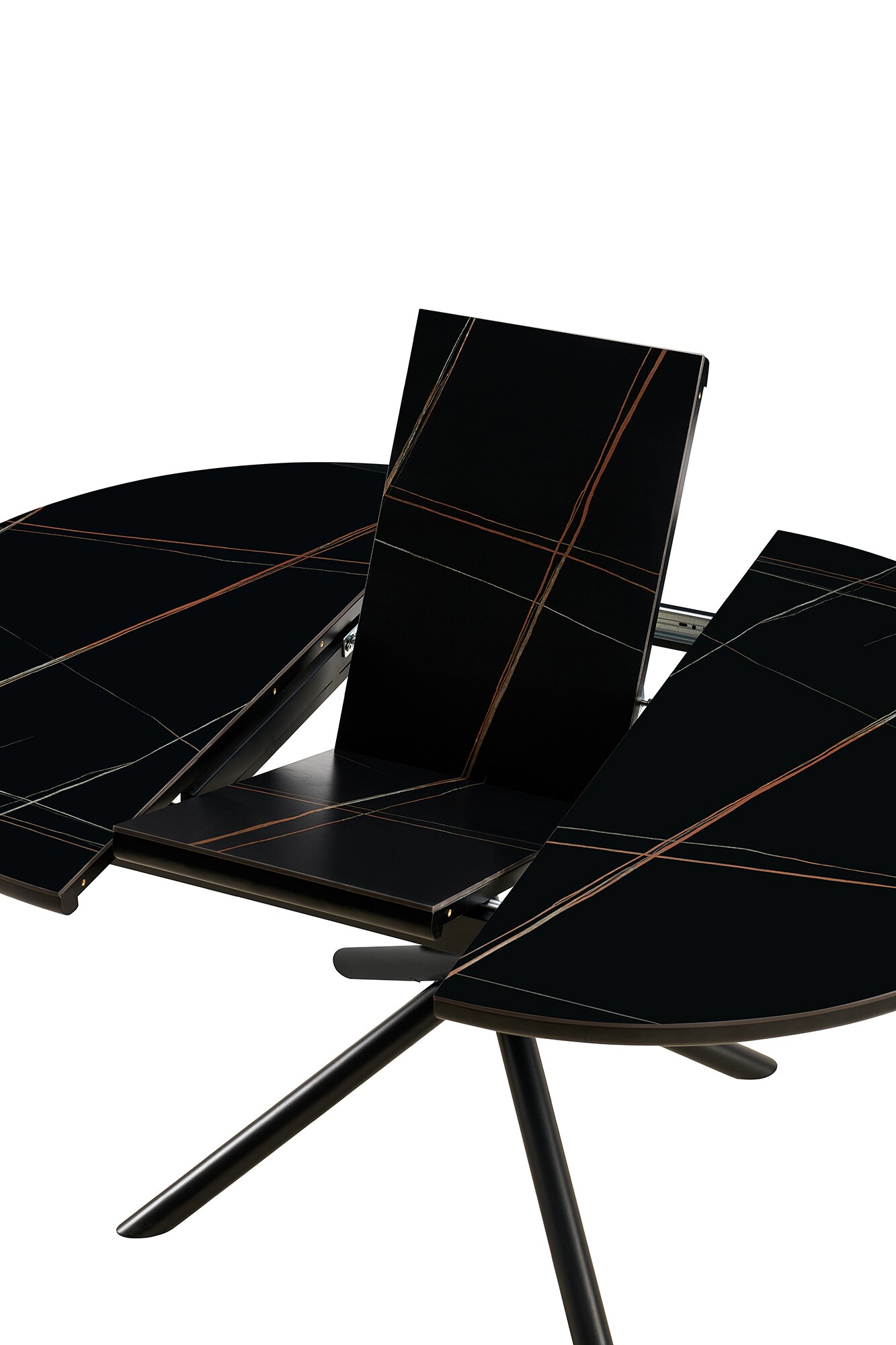 Esstisch Ø120 cm Schwarz Esszimmertisch Küchentisch Tisch Holztisch