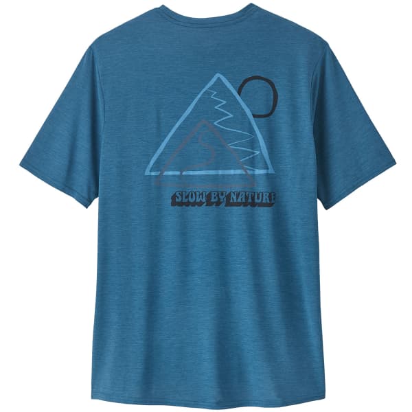 T-shirt randonnée PATAGONIA M'S CAP COOL DAILY GRAPHIC SHIRT SLOW GOING WAVY BLUE X-DYE