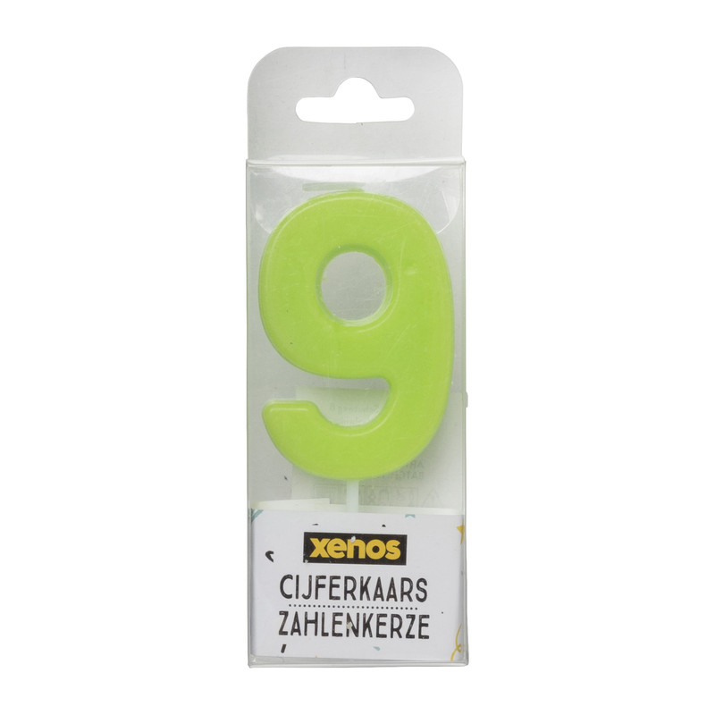 Cijferkaars 9 - diverse kleuren