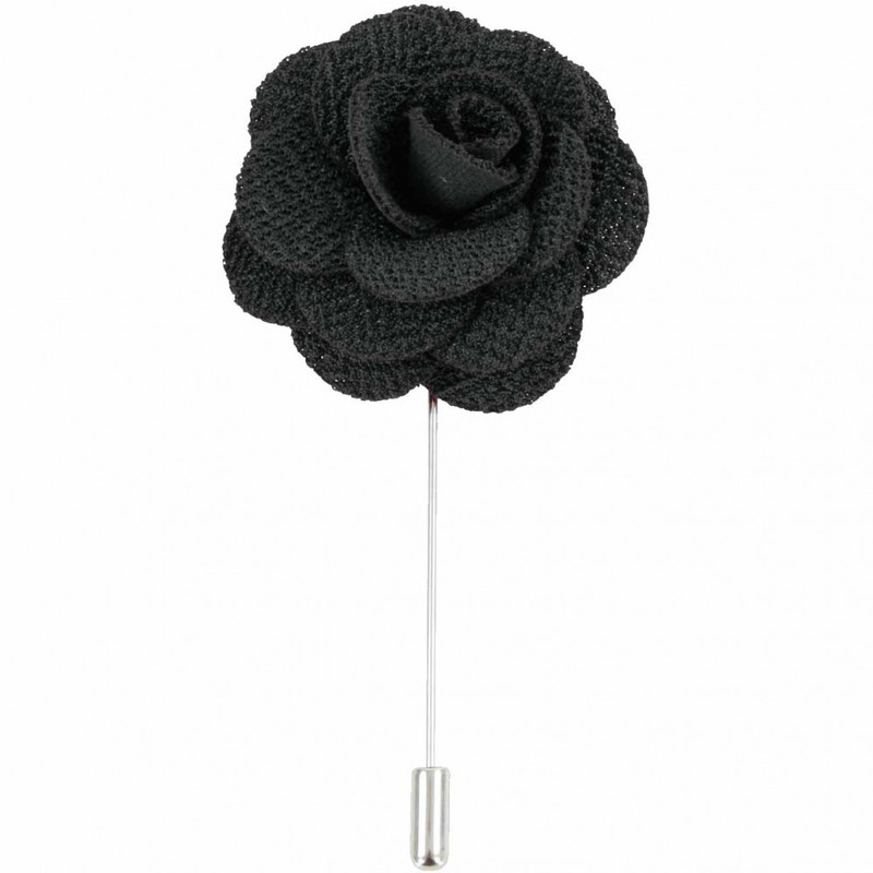 Epingle à col Epingle Fleur. Acier rhodié Fantaisie