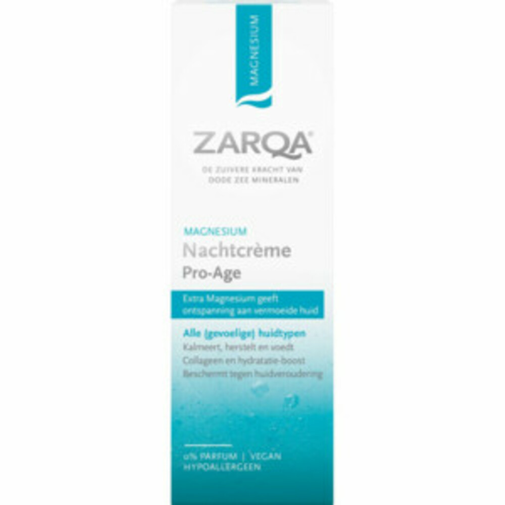 Zarqa Nachtcrème Pro-age Magnesium50 ml