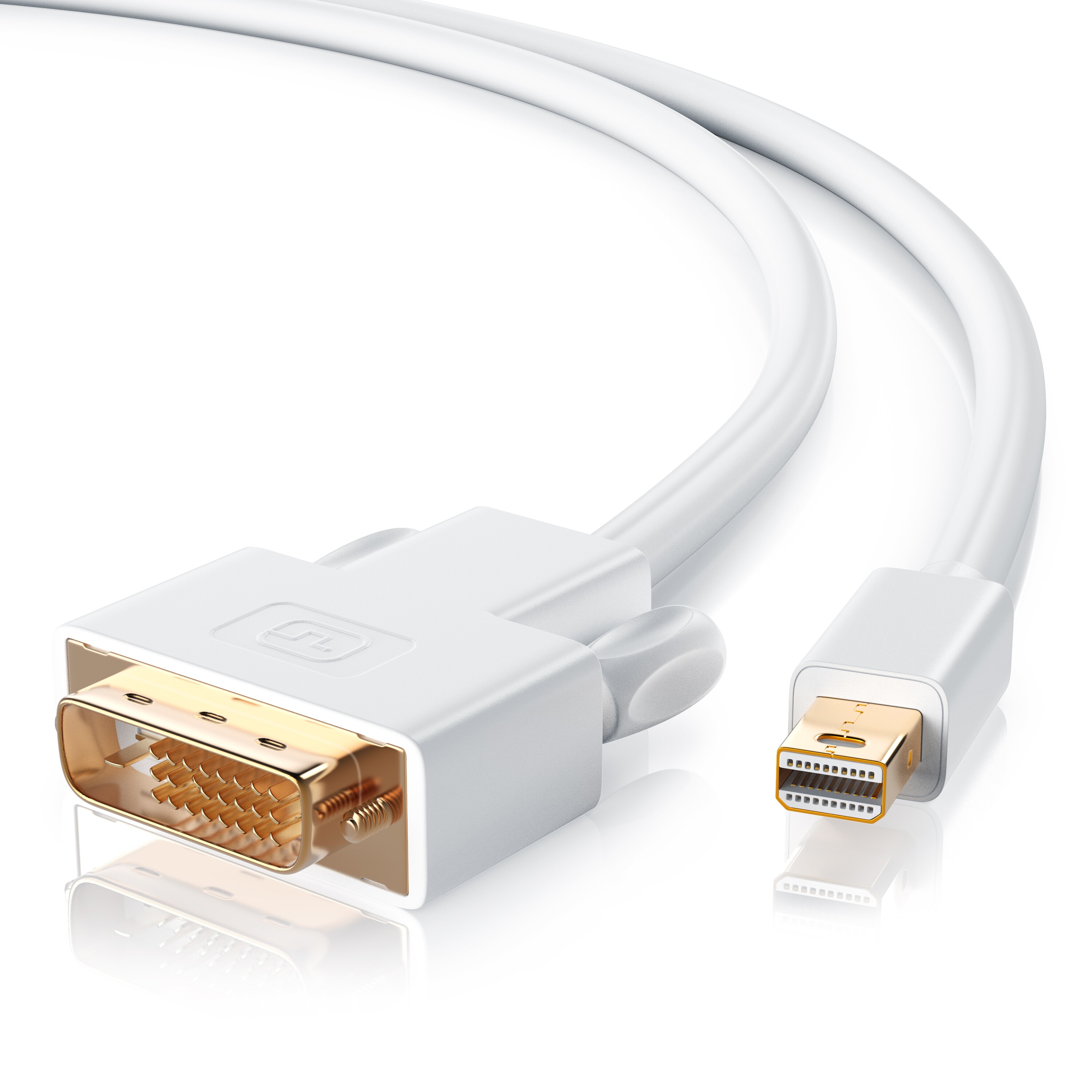 CSL Mini DisplayPort zu DVI Video-Kabel, miniDP Monitor Adapter Kabel, für Apple, PC's & Notebooks - 5m