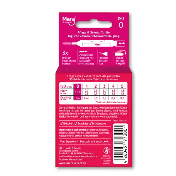 Premium Interdentalbürsten ISO 0 extra fein