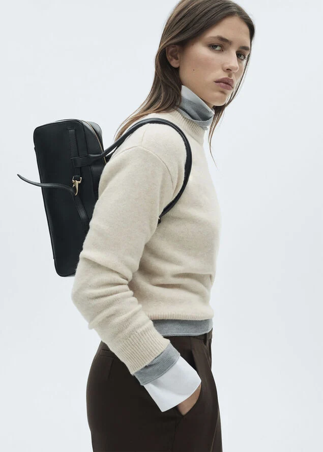 MANGO SWEATER. -- MARIANO Lt pastel brown