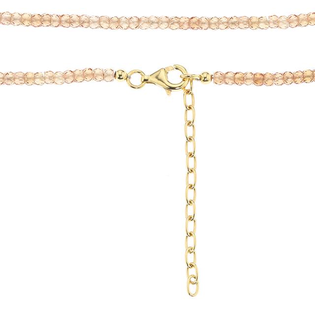 Star-Collier, Zirkonia, ca. 45 + 5 cm, Silber 925