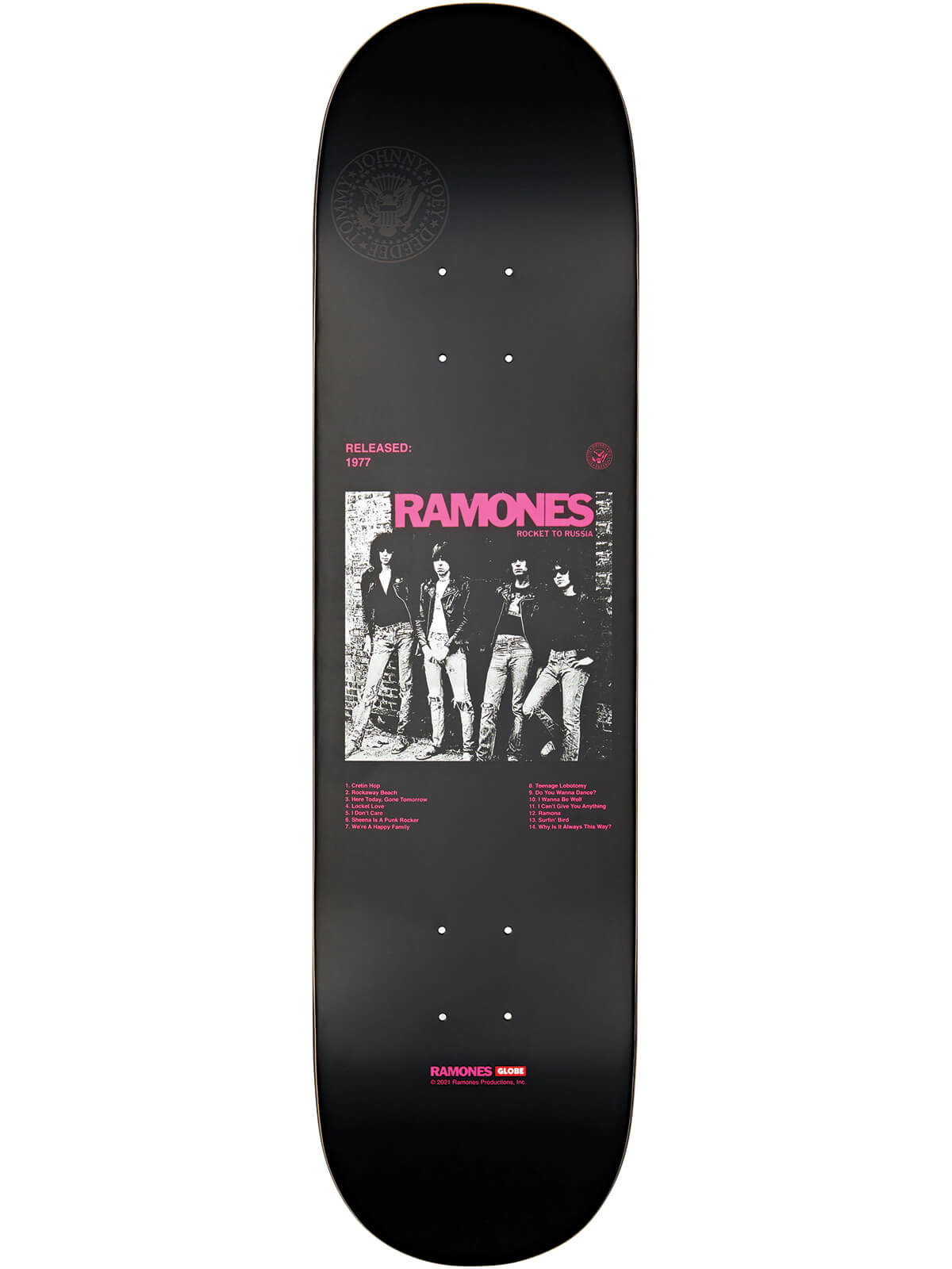 Globe G2 Ramones Deck 7.75