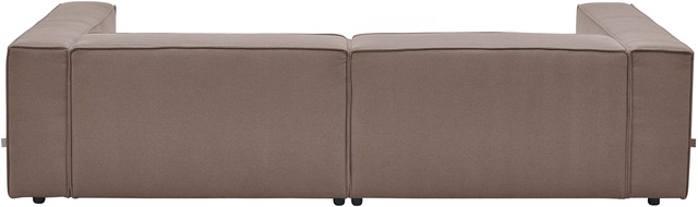 LeGer Home by Lena Gercke 3-Sitzer »PIARA, Couch mit Kedernaht, Sofa in Cord, Leinenoptik o. Strukturstoff« schwarze Füsse, bequemer Sitzkomfort