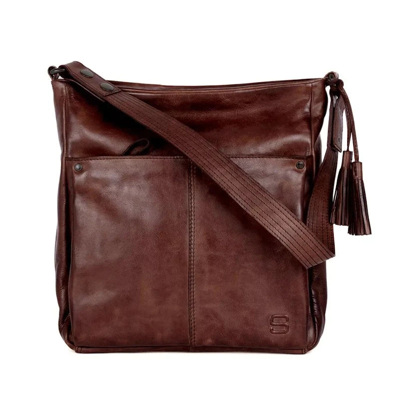 Spikes & Sparrow Apache Saar Shoulderbag Dark Brown
