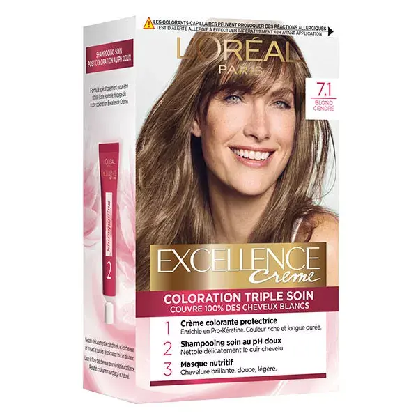 L'Oréal Excellence Crème Coloration Blond Cendré 7.1