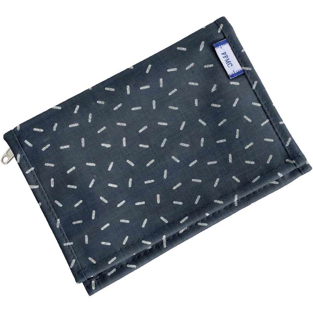 Portefeuille Compact Paille Argent Jean
