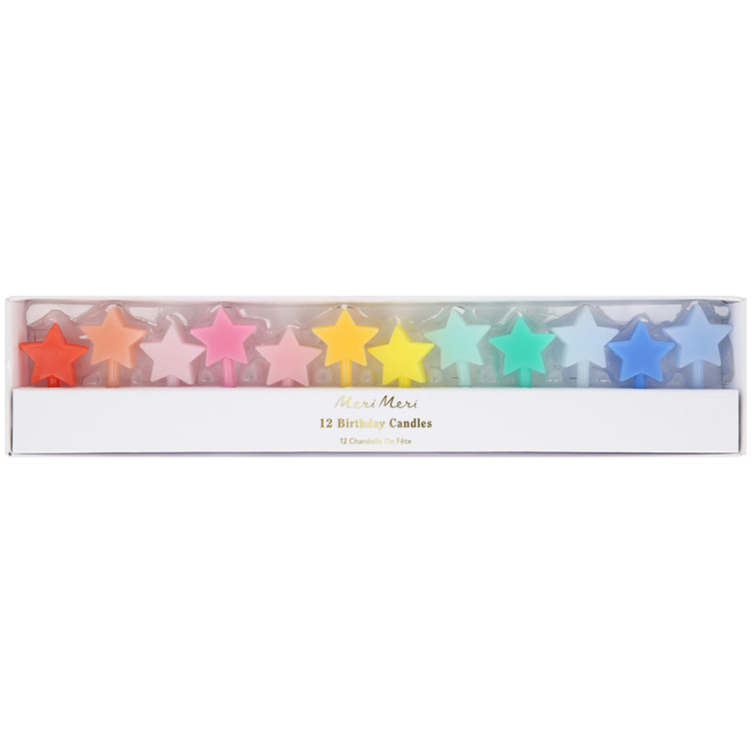 Meri meri feestkaarsjes sterretjes regenboog - 12st