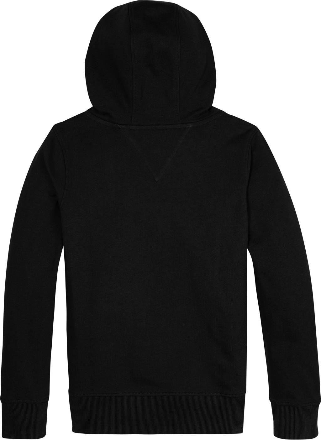 Tommy Hilfiger unisex hoodie met logo zwart