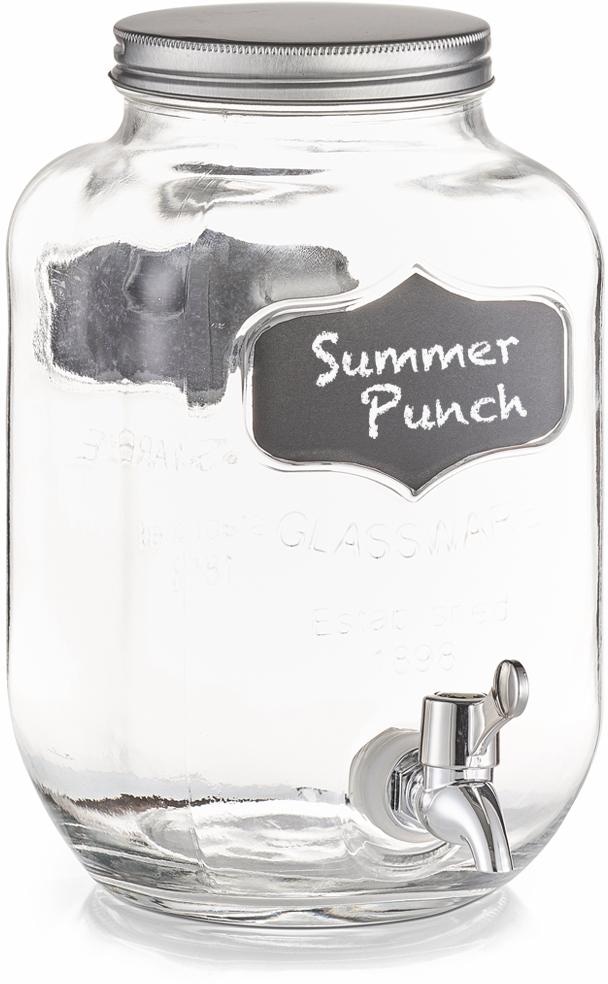 Zeller Present Getränkespender ».« Glas, zum Beschriften,  3,8 Liter